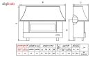 بخاری گازی شومینه ای نیک کالا مدل ثمین MC25